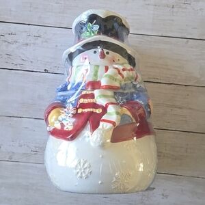 Vintage Snowman Cookie Jar